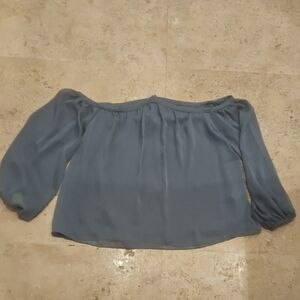 Highline Elegant Green Off-Shoulder Women's Top